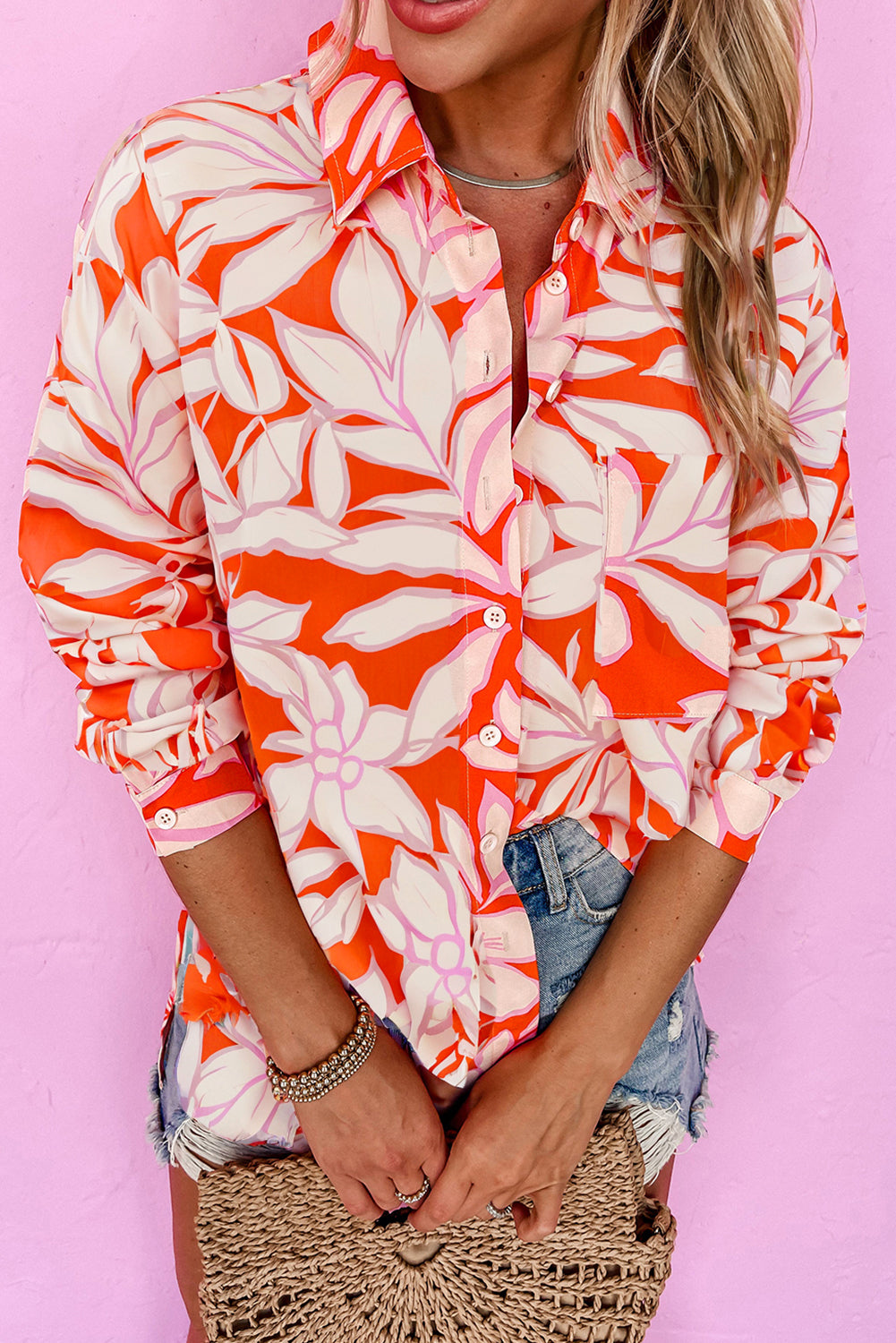 Риза с ботанически принт