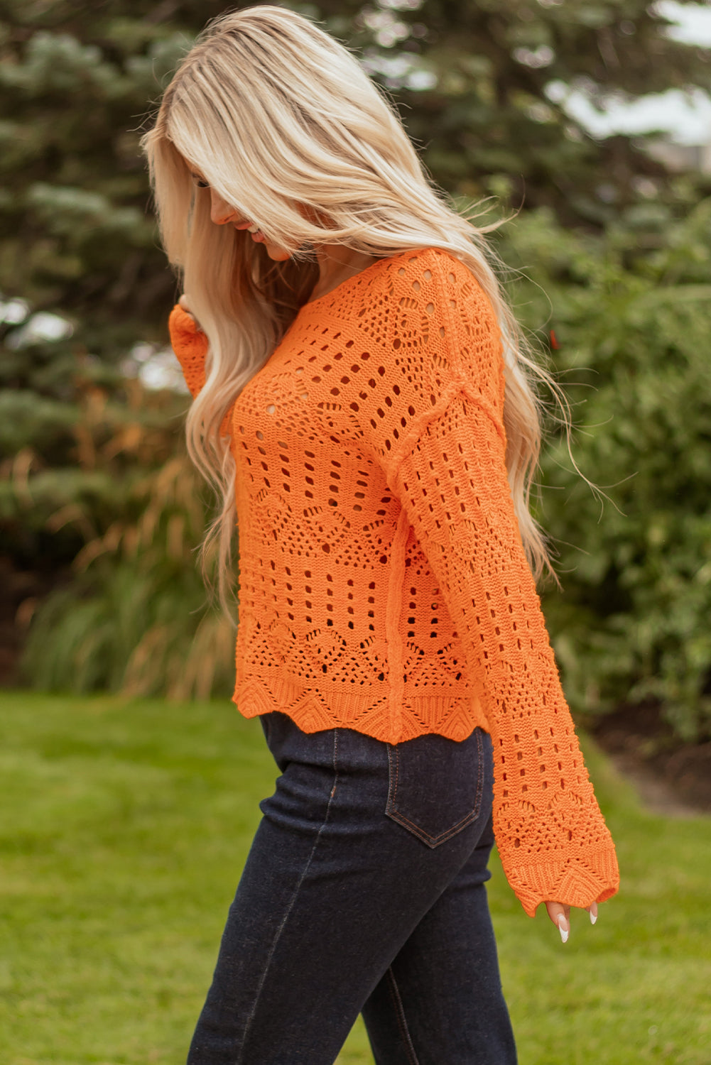 Open-knit sweater 