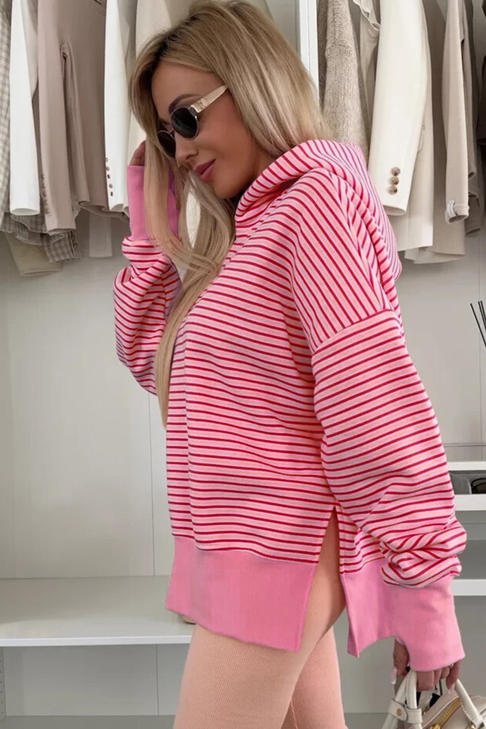 Striped cotton sweatshirt 