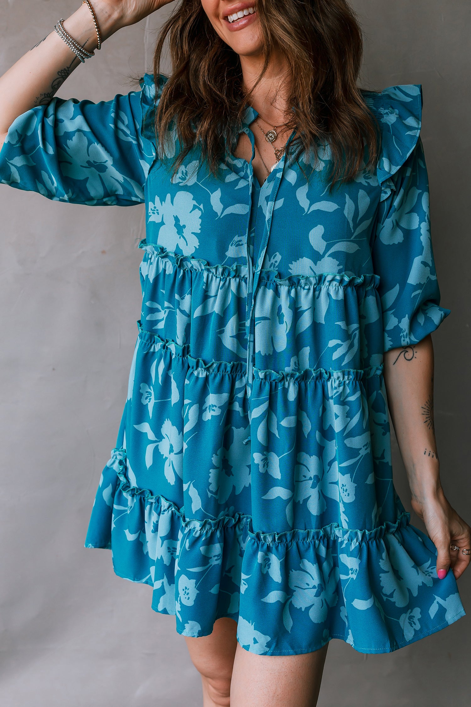 Floral print dress 