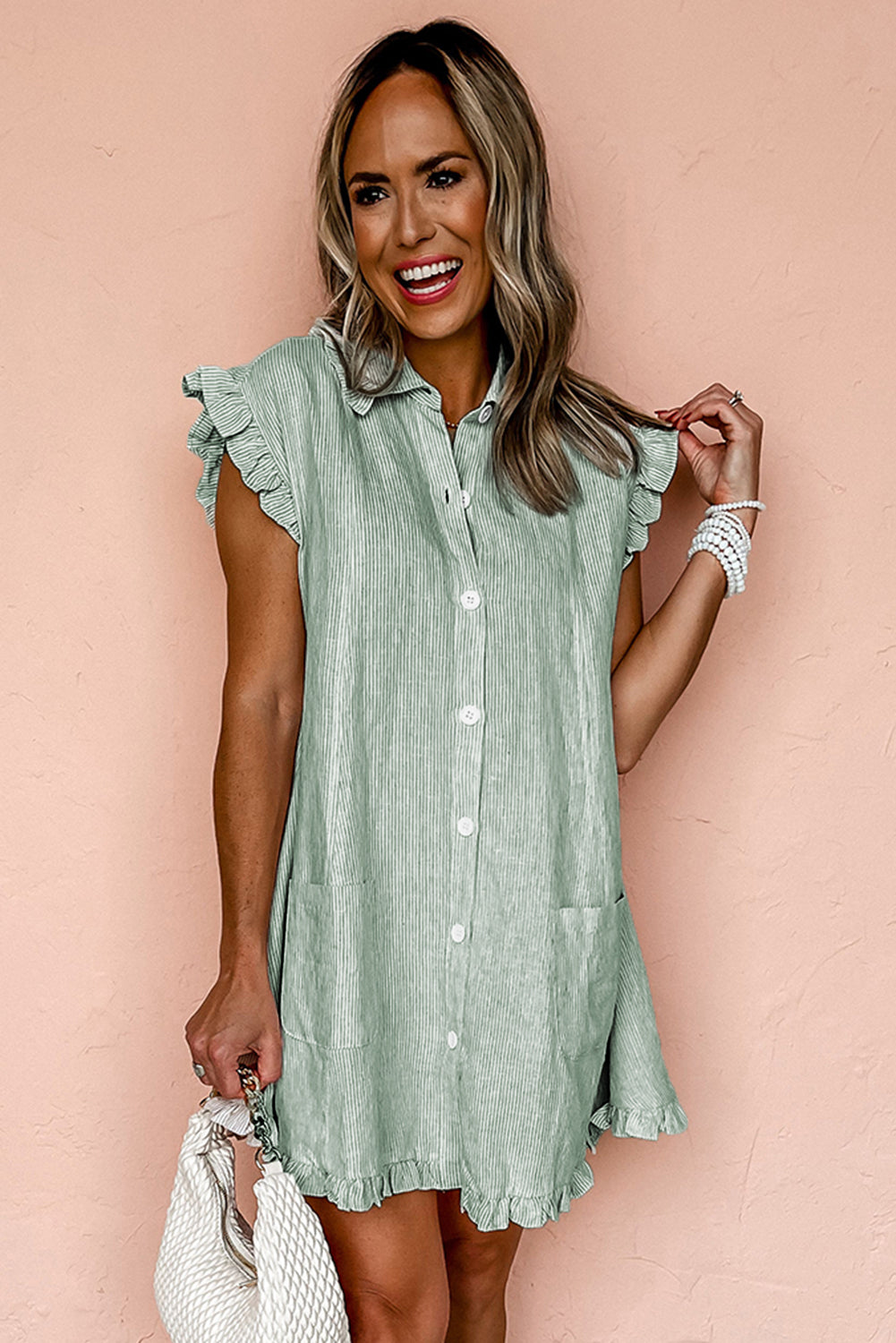 Cotton shirt dress 