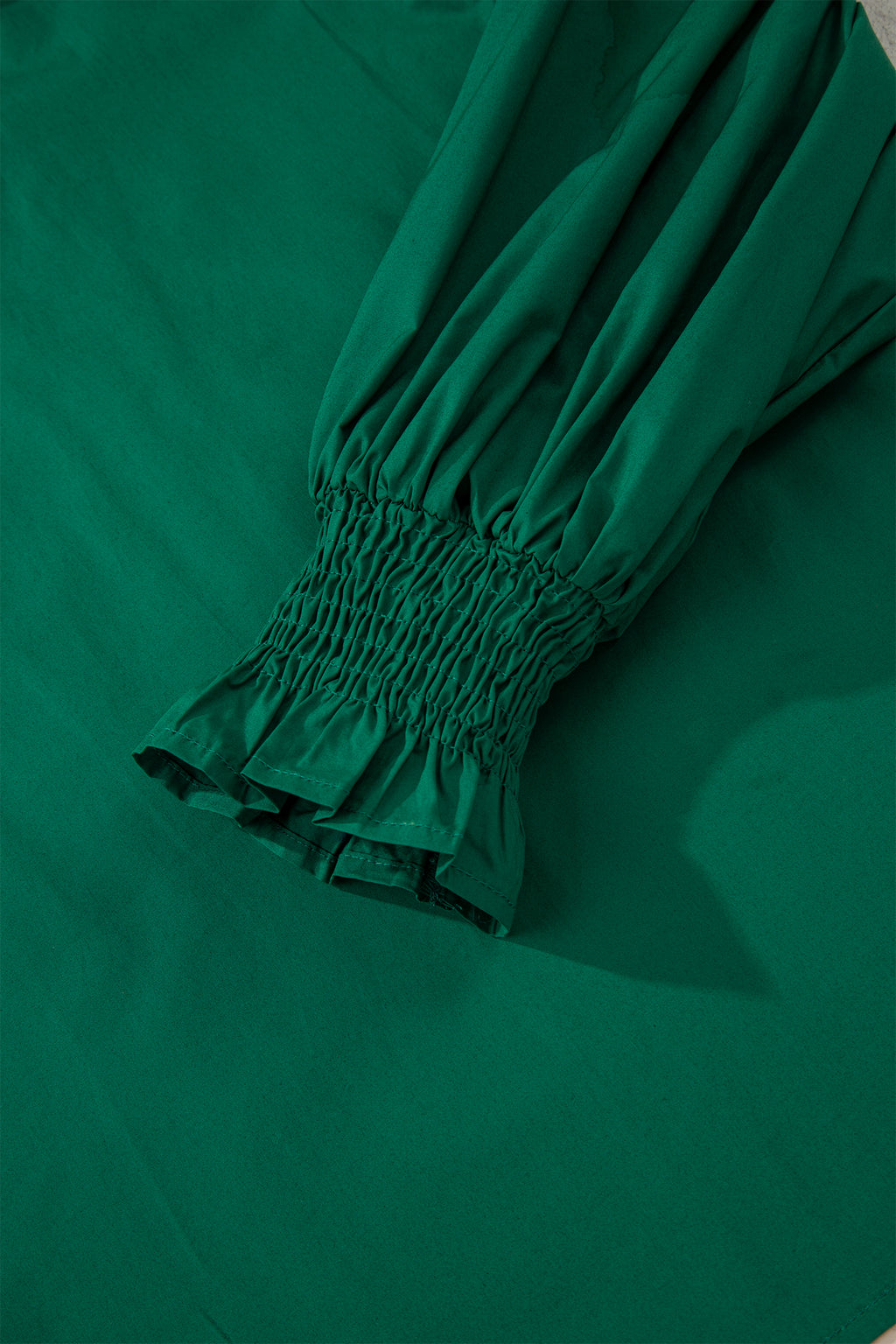 Cotton blouse with contrasting details 