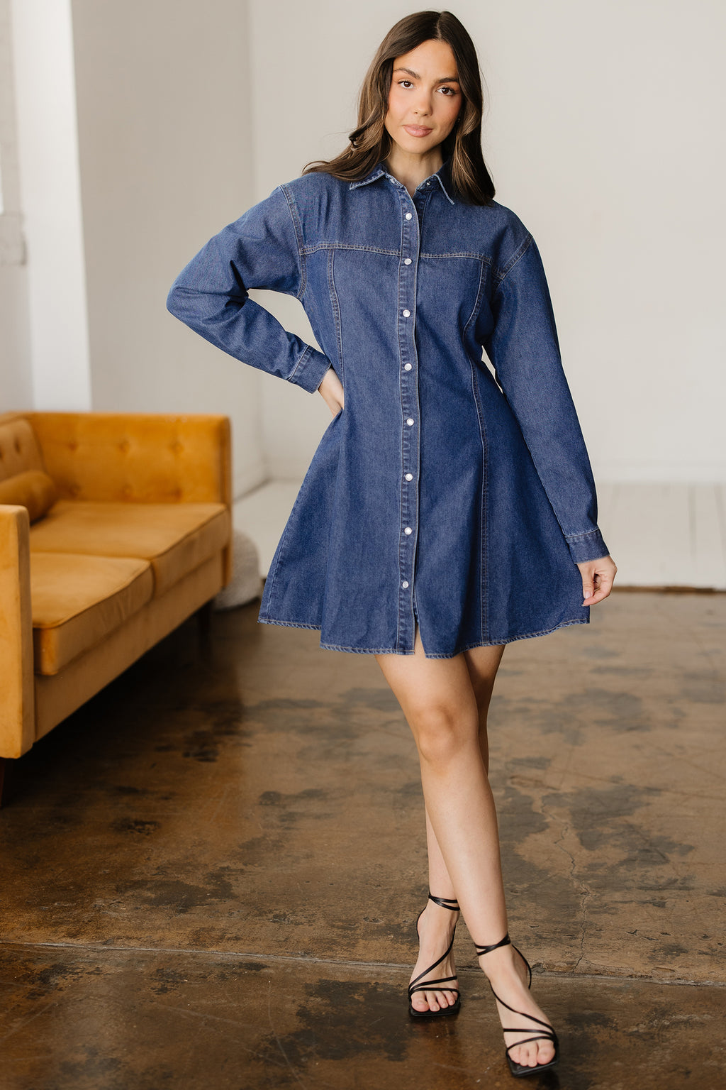 Denim shirt dress 