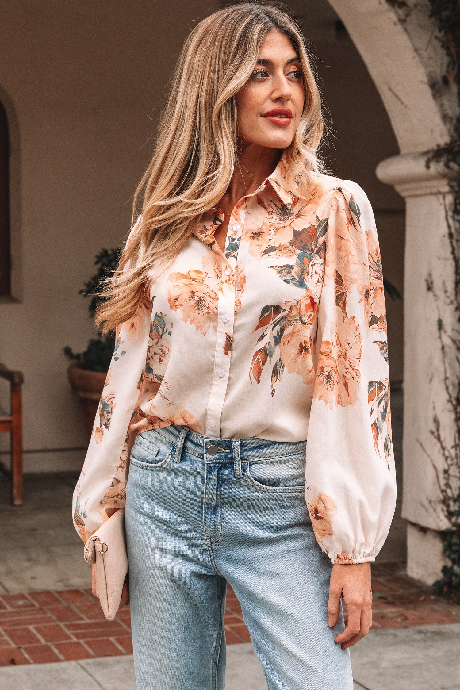 Floral print shirt 