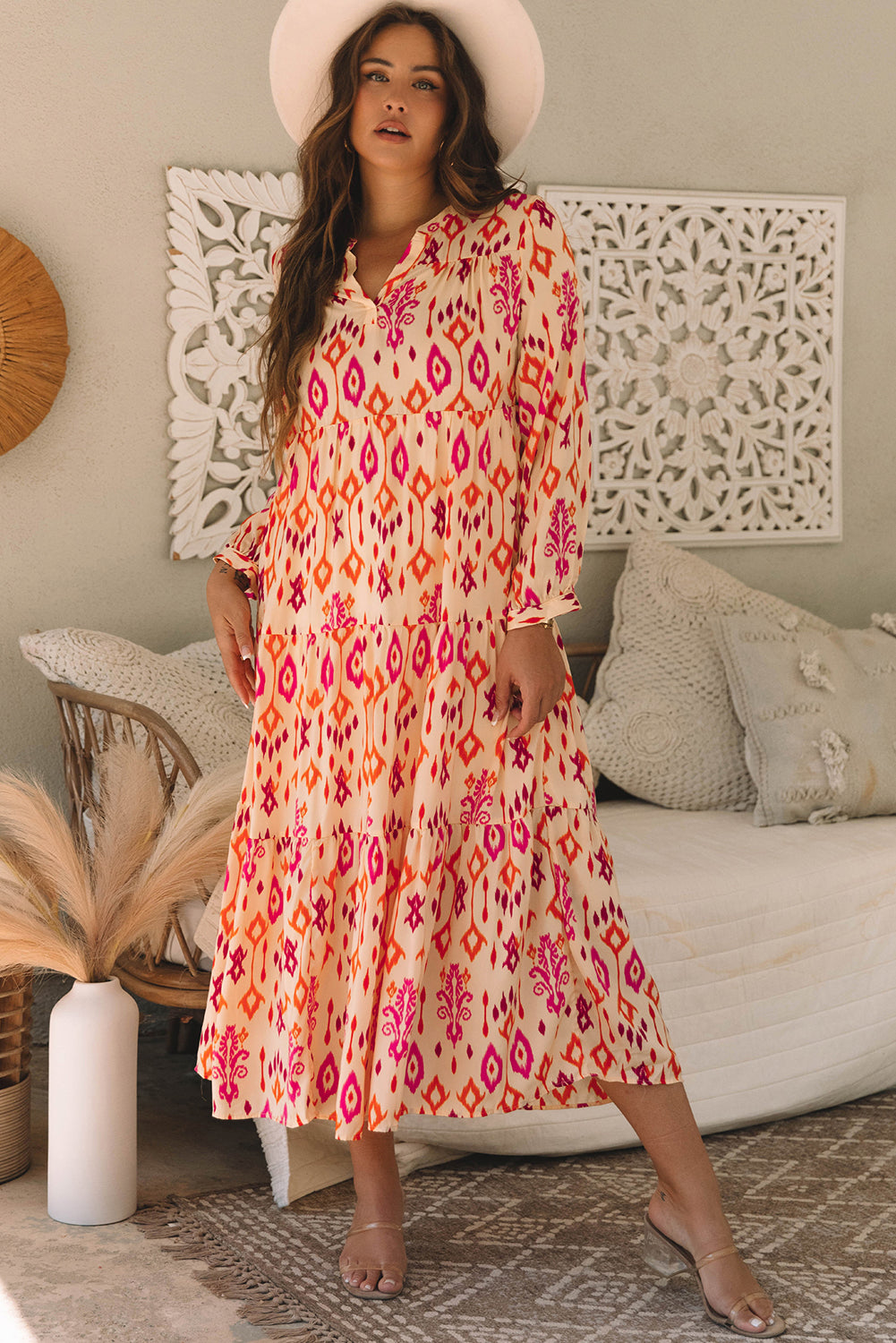 Long dress with print 