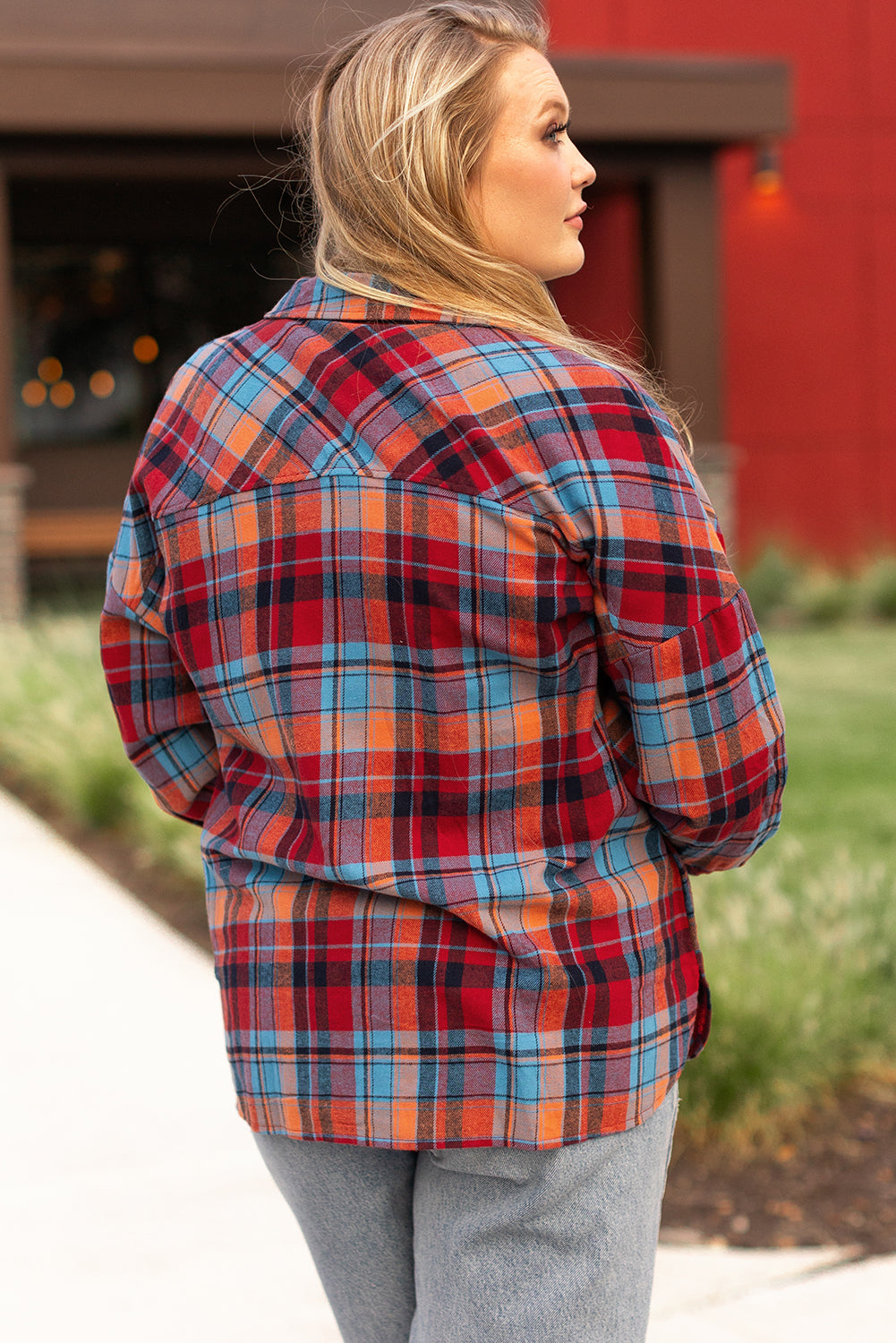 Cotton plaid shirt 