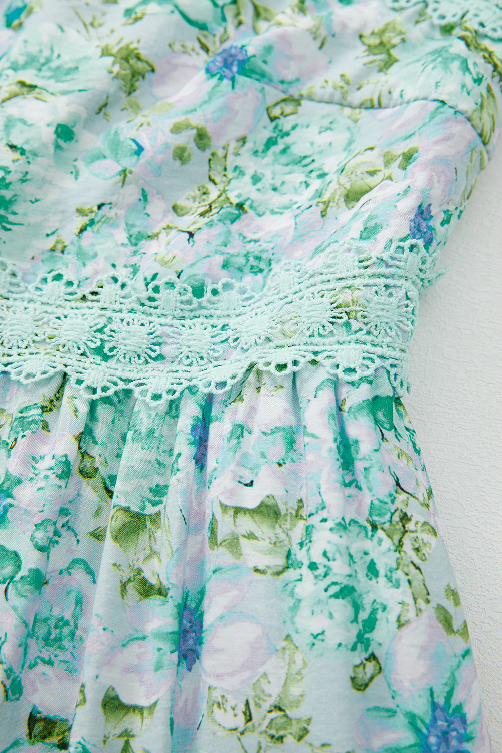 Long dress with floral print 