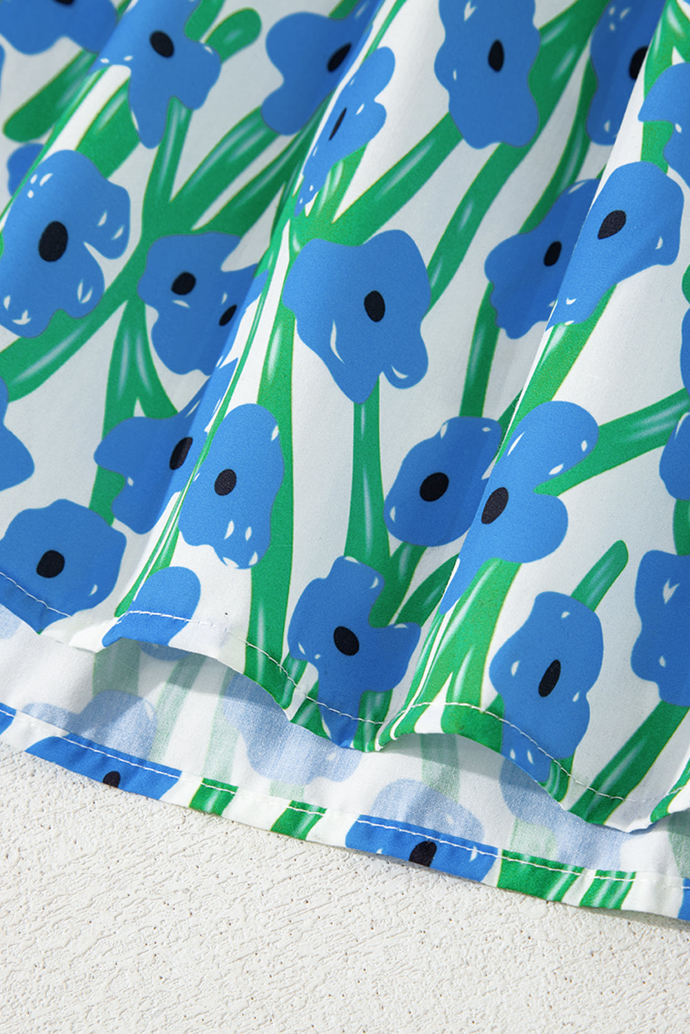 Long dress with floral print 