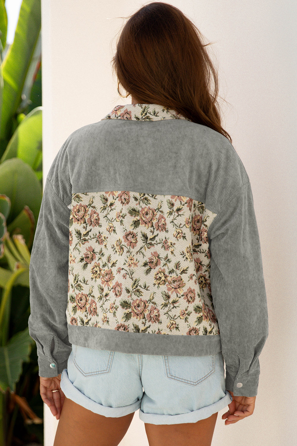 Floral print jacket 