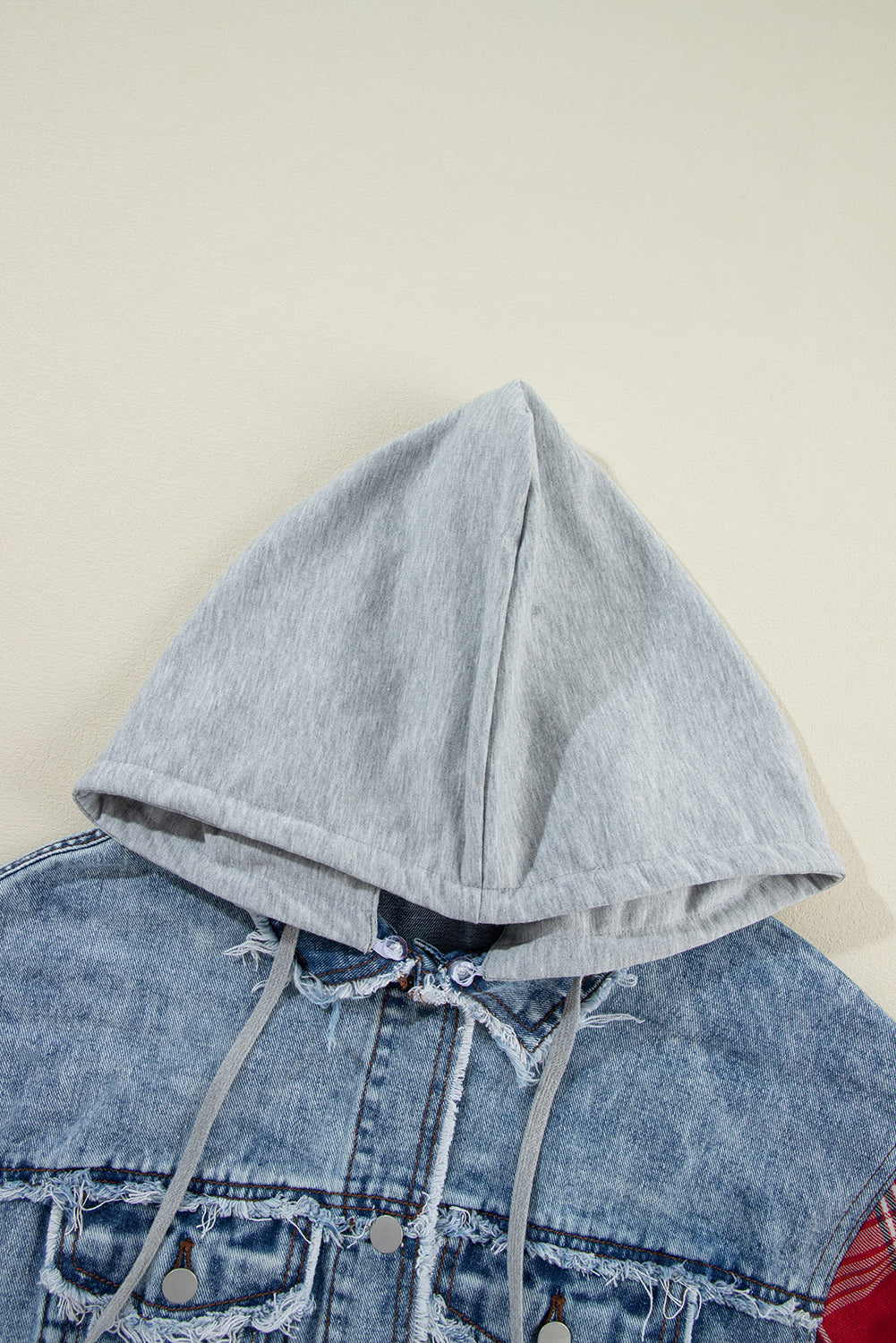 Denim jacket with hood 