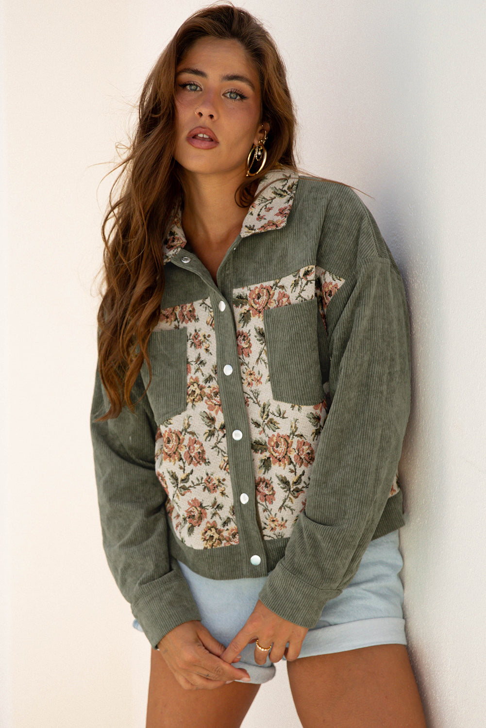 Floral print jacket 