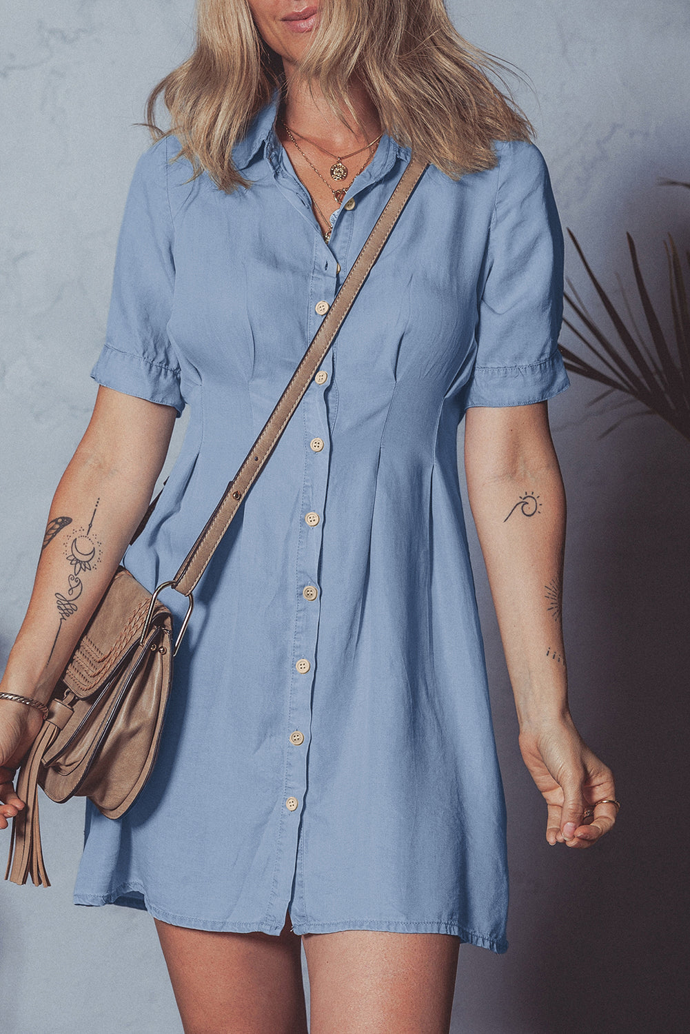 Denim shirt dress 
