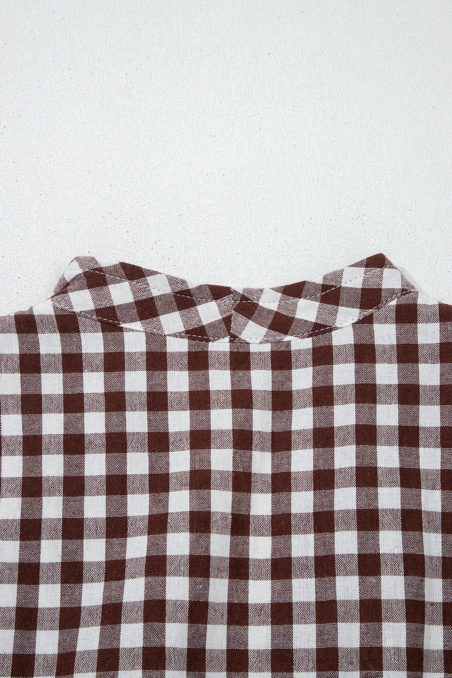 Checkered dress with zipper 