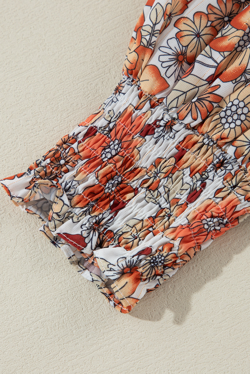 Long dress with floral print 