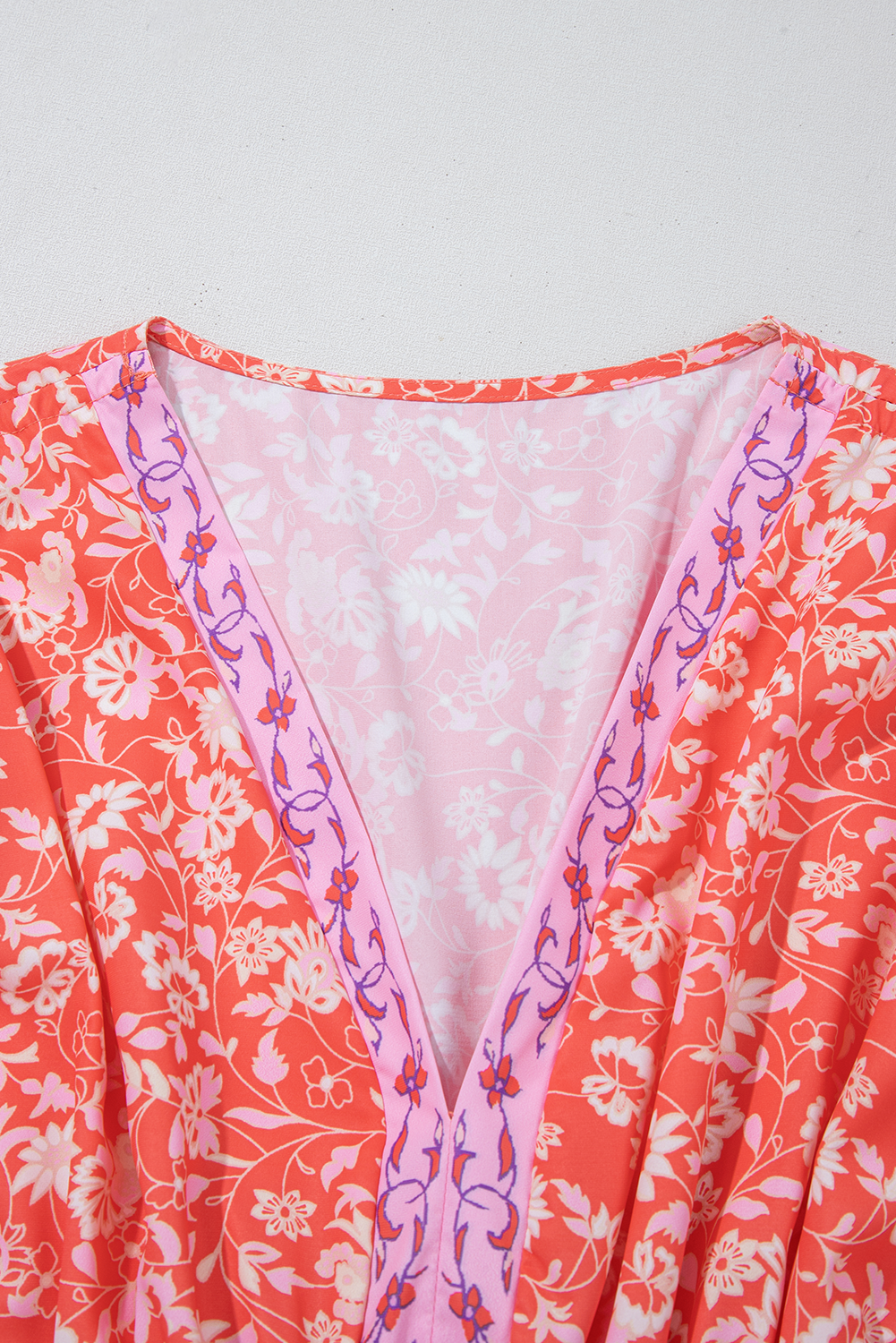 Дълга рокля с флорален принт