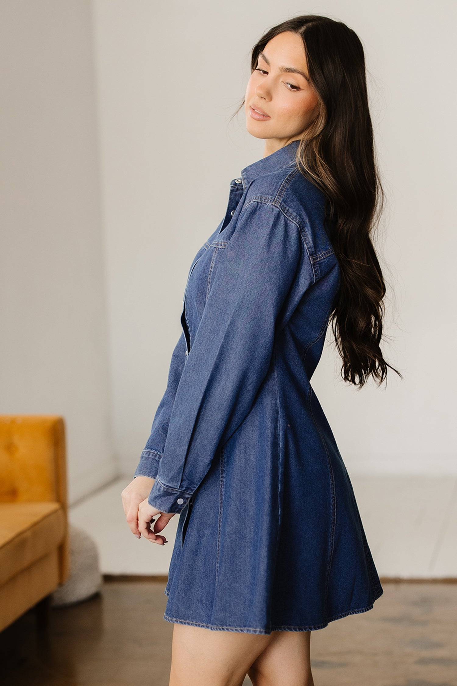 Denim shirt dress 
