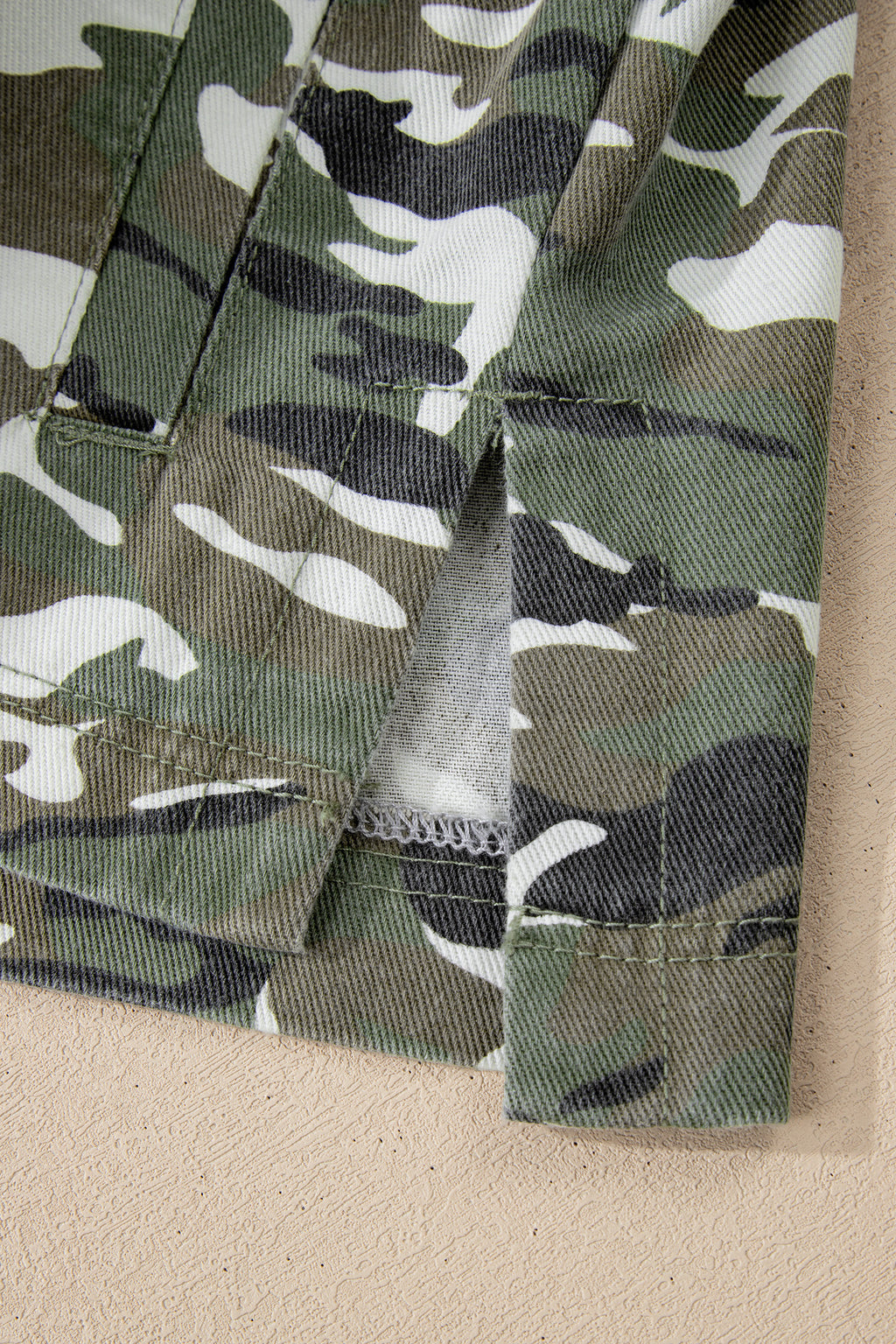 Camouflage print jacket 