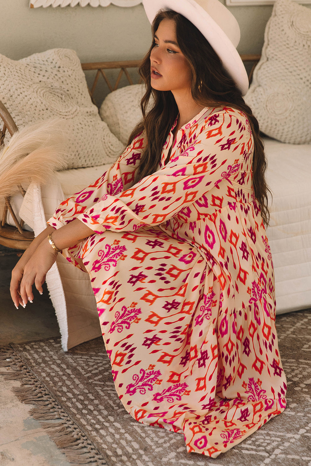 Long dress with print 