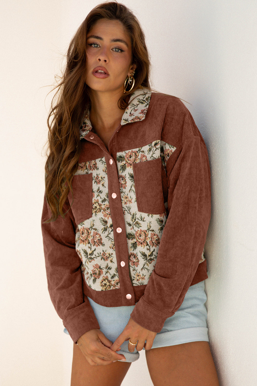 Floral print jacket 