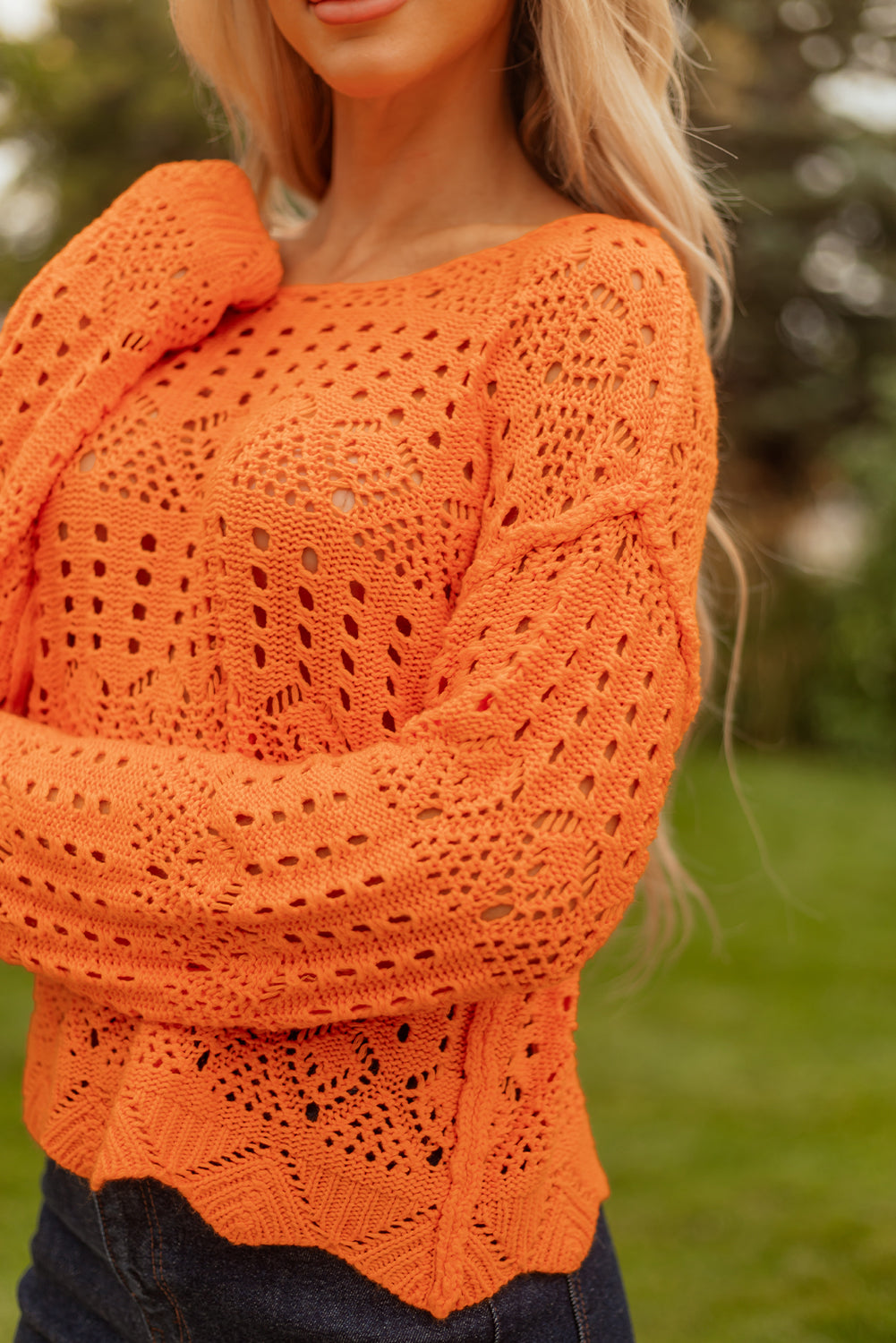 Open-knit sweater 