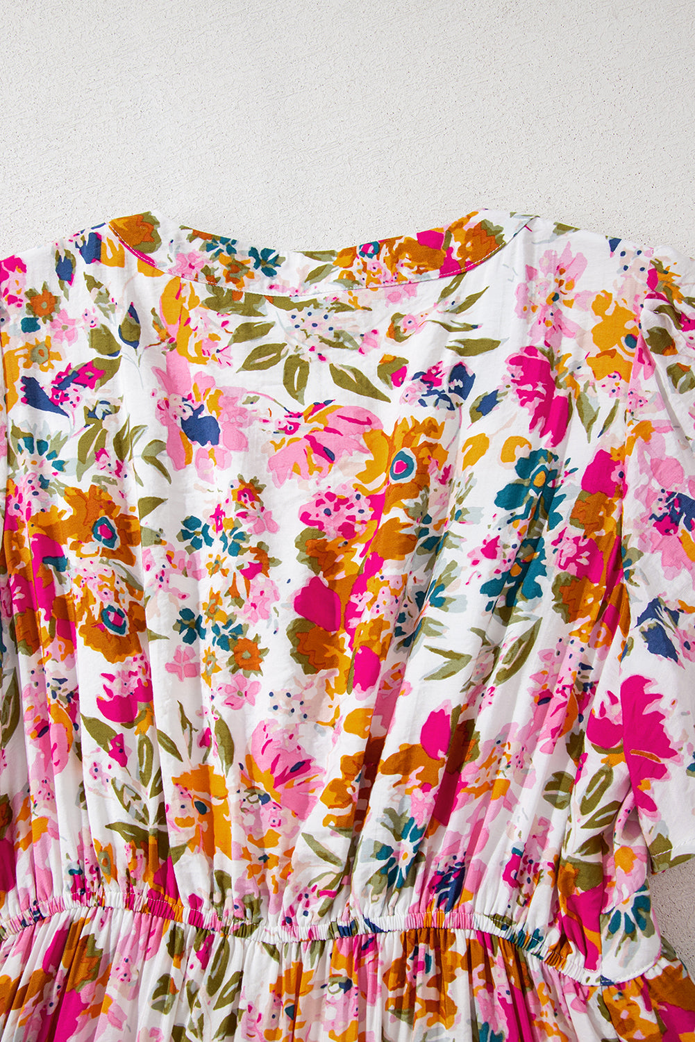 Дълга рокля с принт на цветя