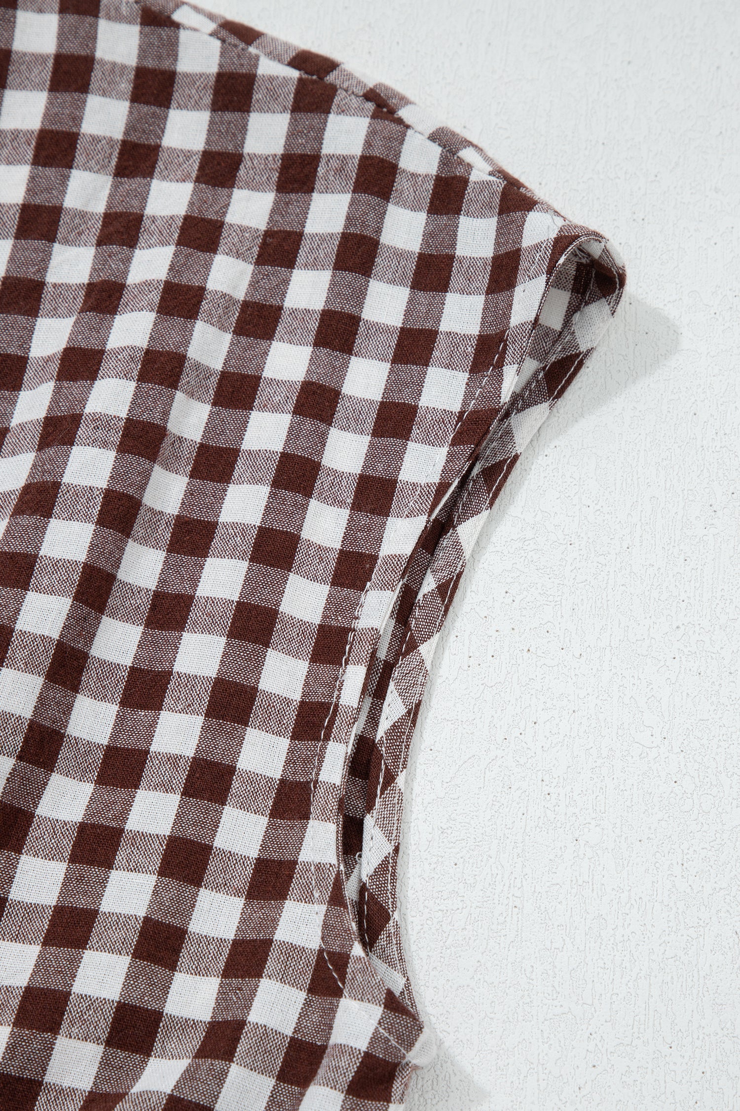 Checkered dress with zipper 