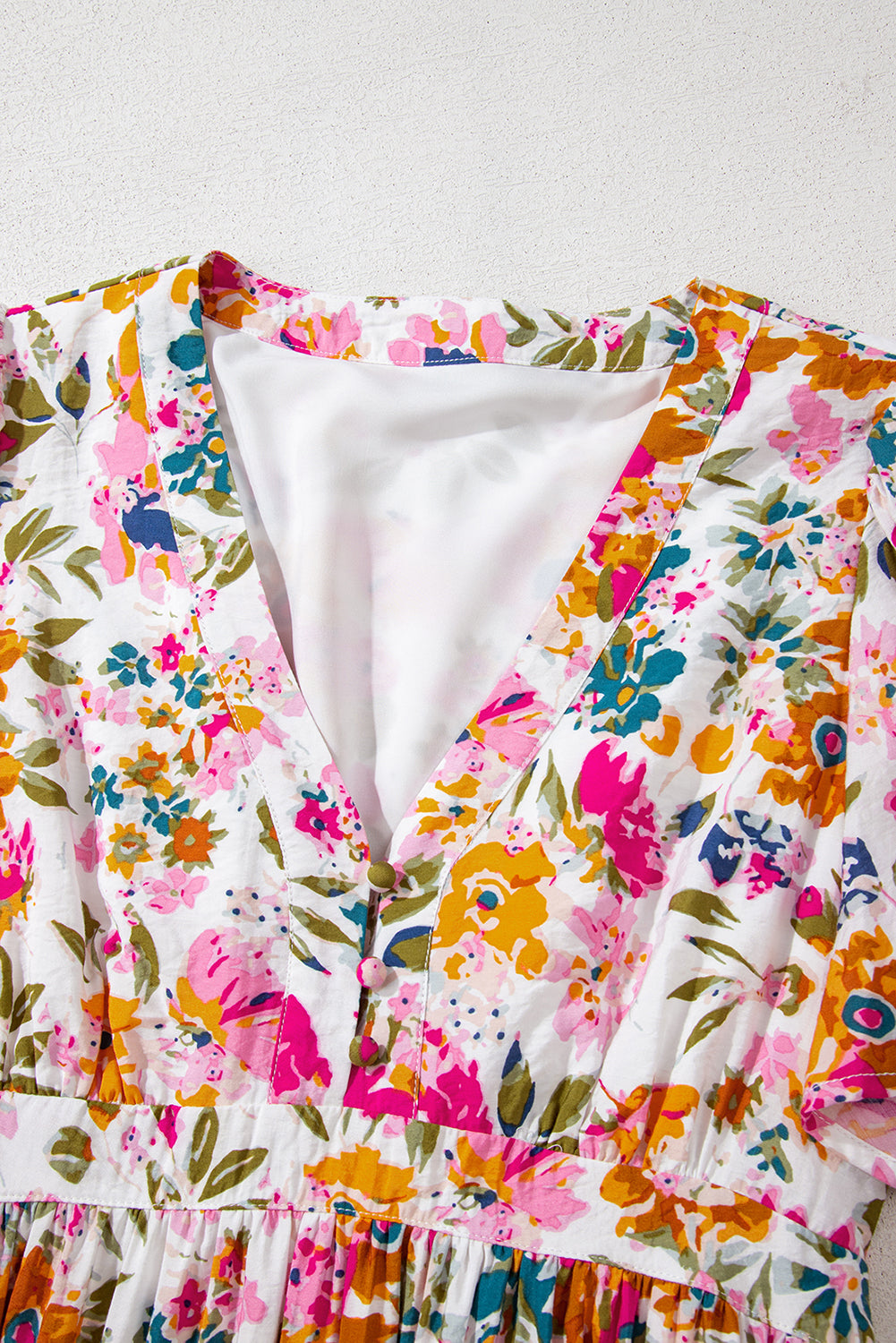 Дълга рокля с принт на цветя