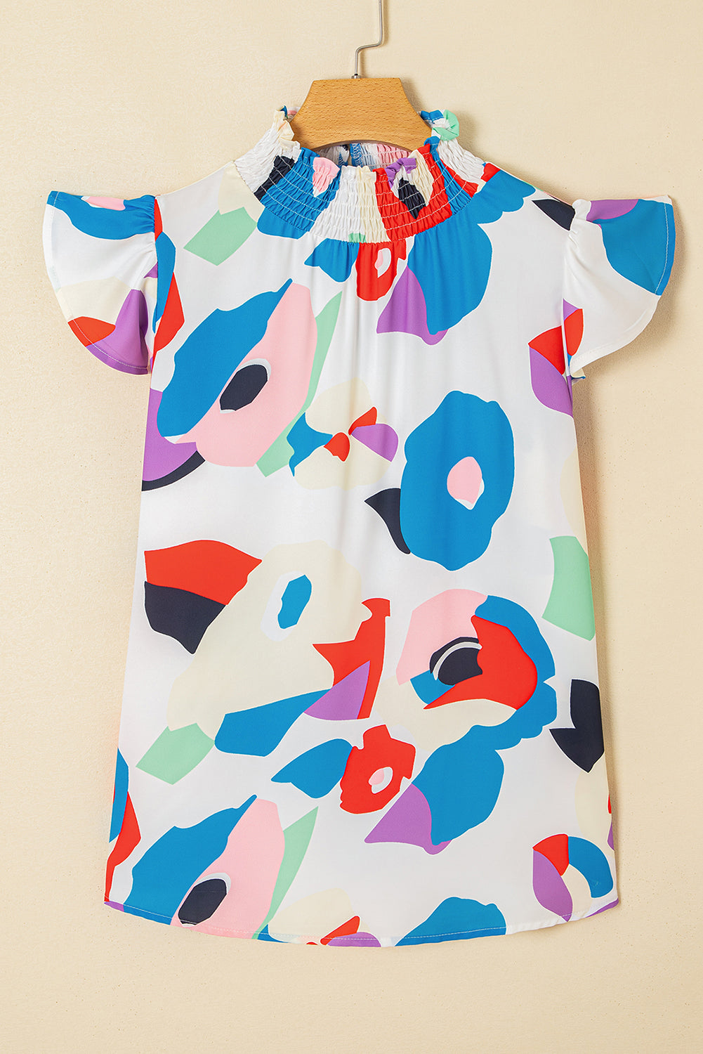 Abstract print top