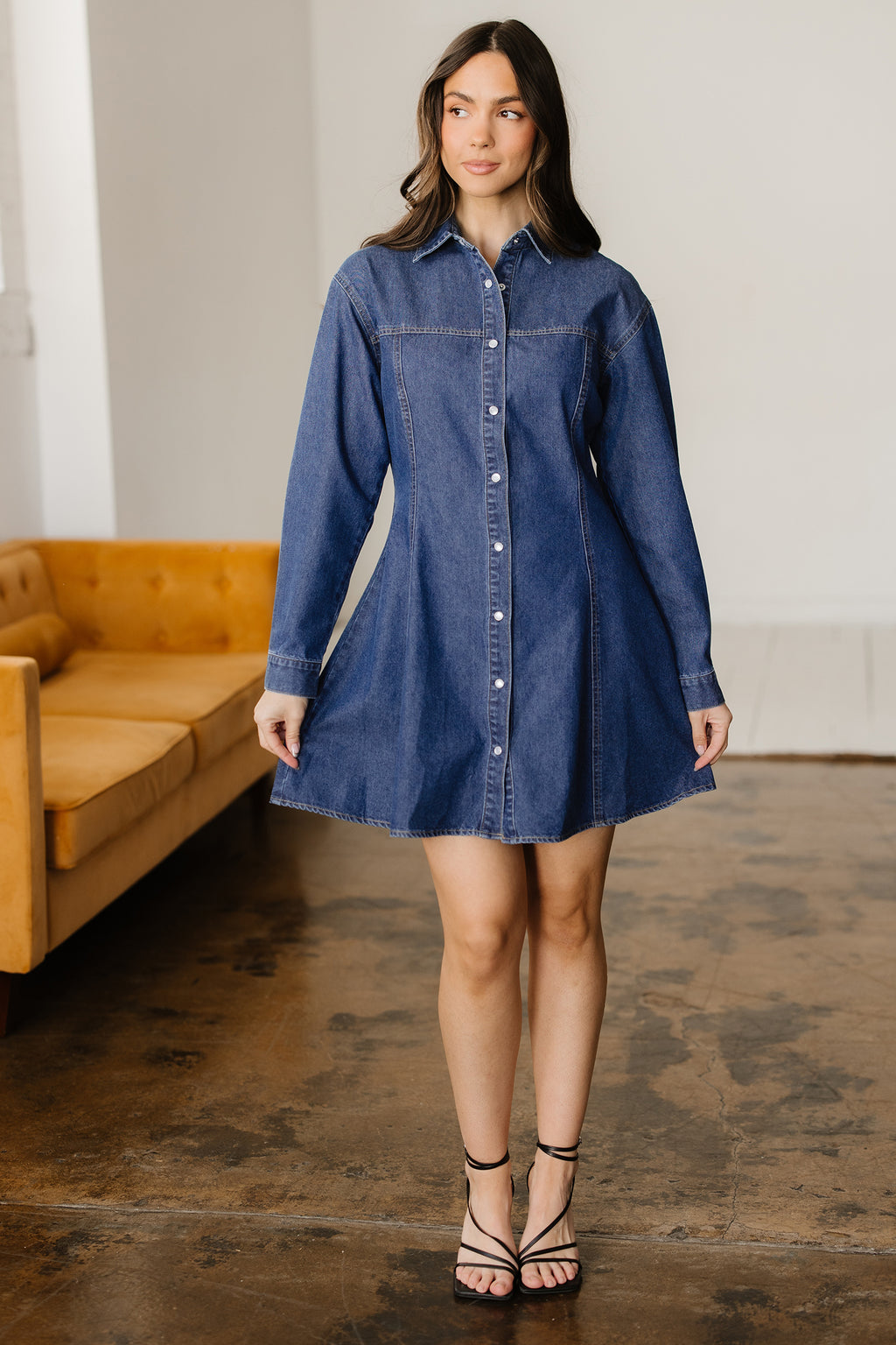 Denim shirt dress 