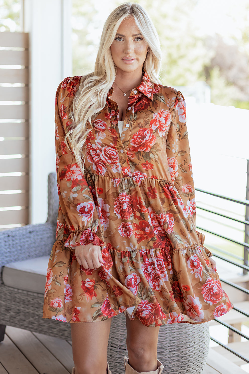 Floral print dress 