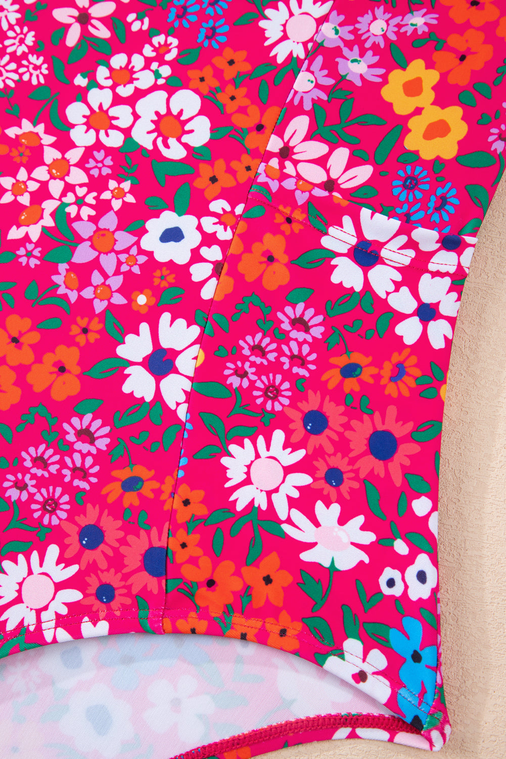 Floral print swim dress 