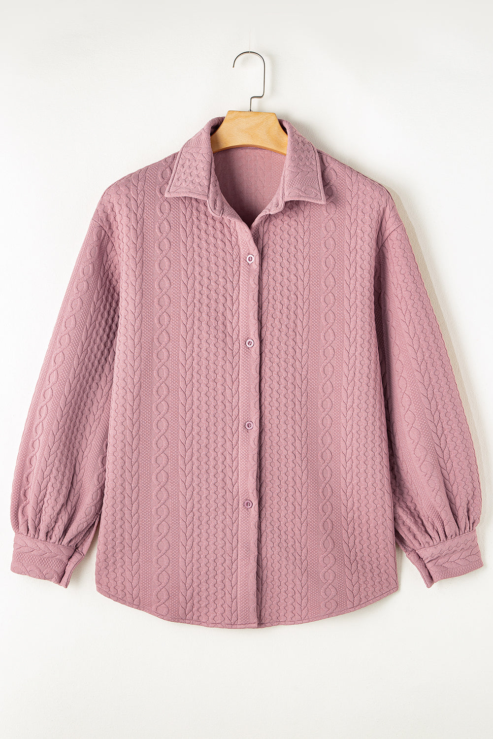 Риза тип яке (shacket) с буфан ръкави