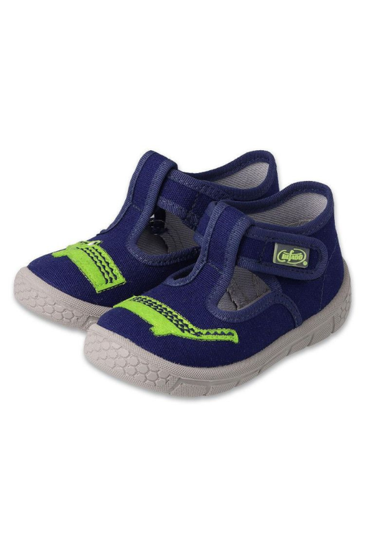 Пантофи тип обувки за дете Befado с крокодил сини и удобни