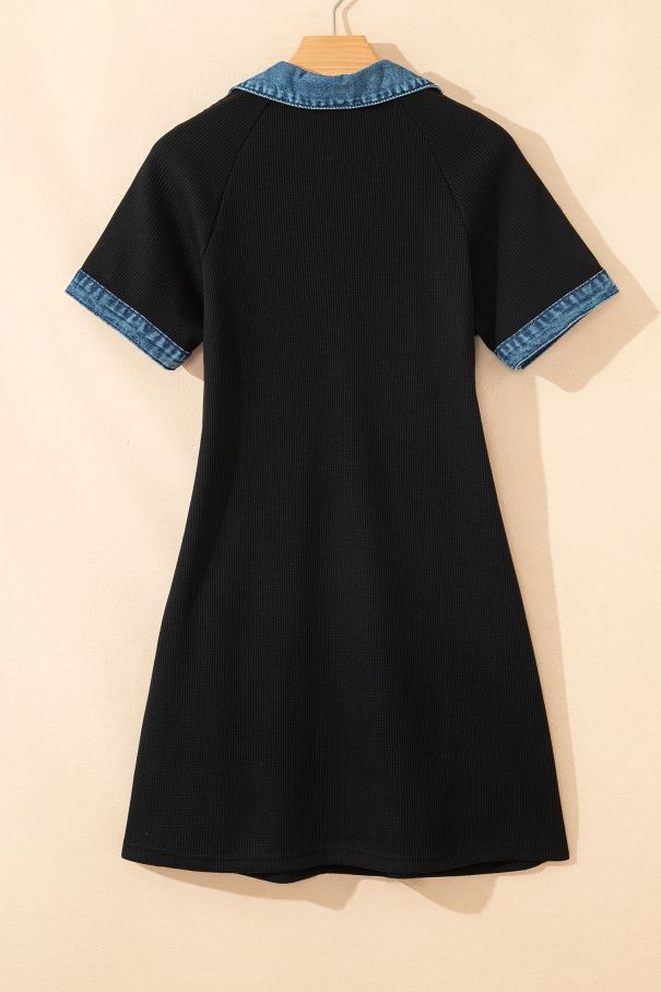 Рокля с дънков детайл