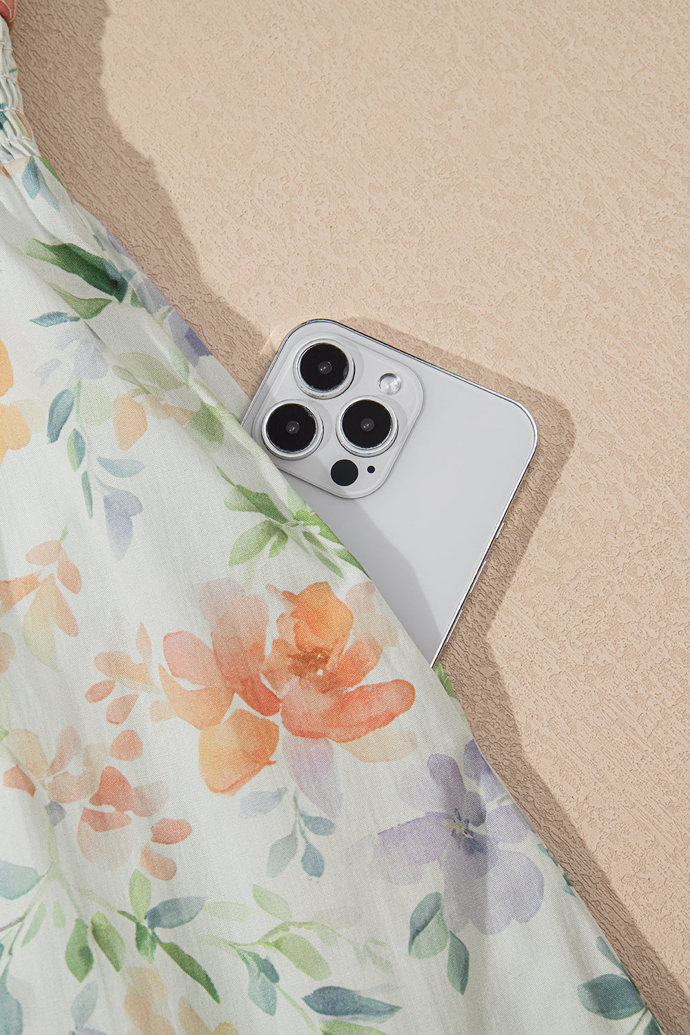 Cotton dress with floral print 