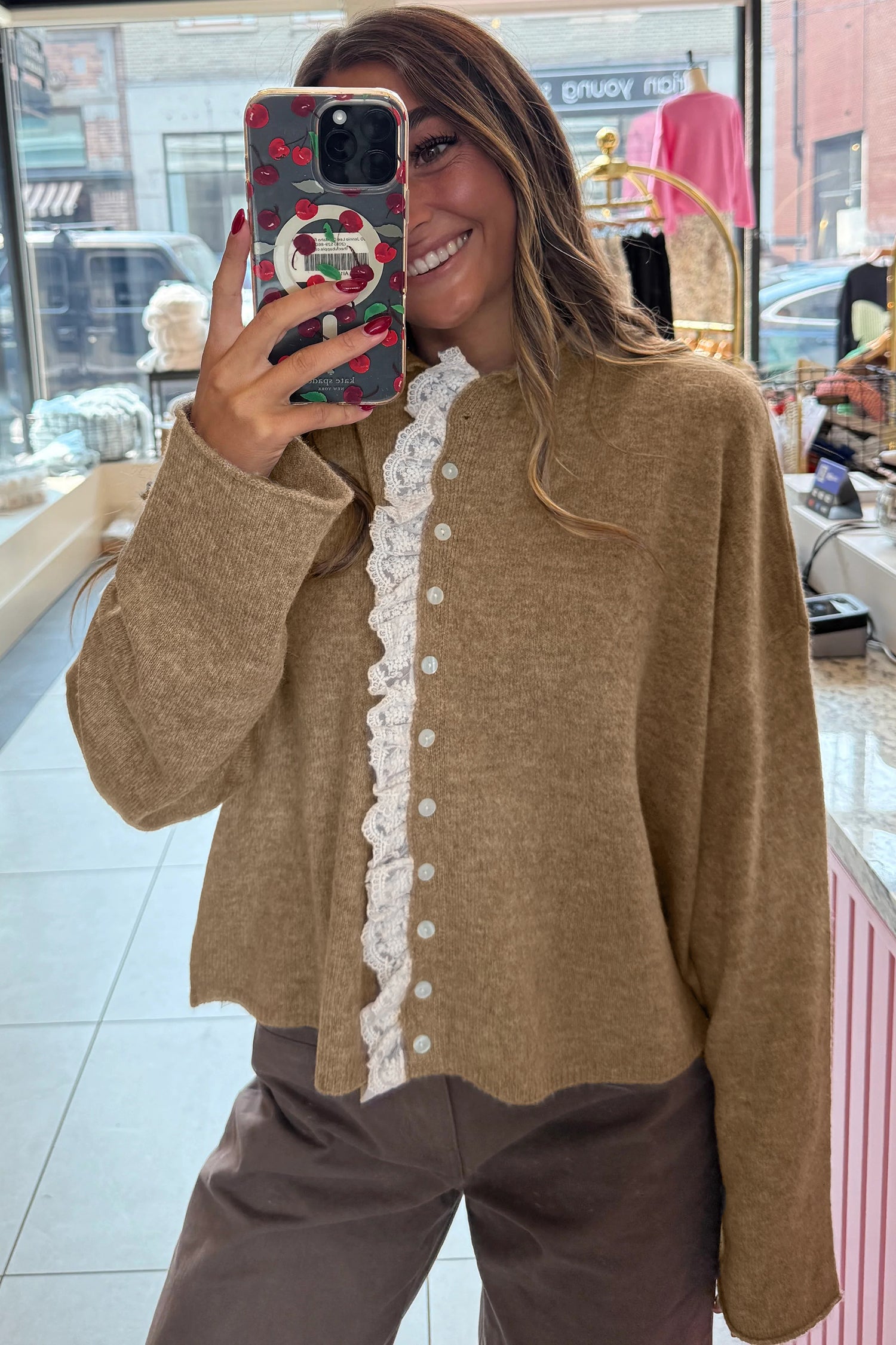 Cardigan with embroidery 