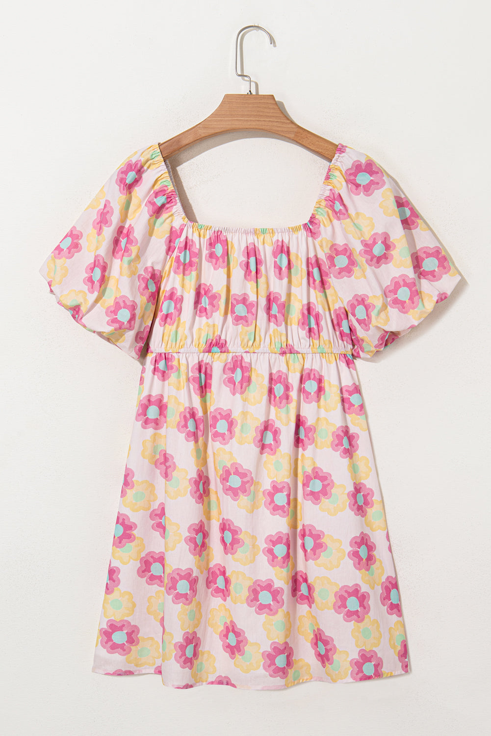 Cotton dress with floral print 