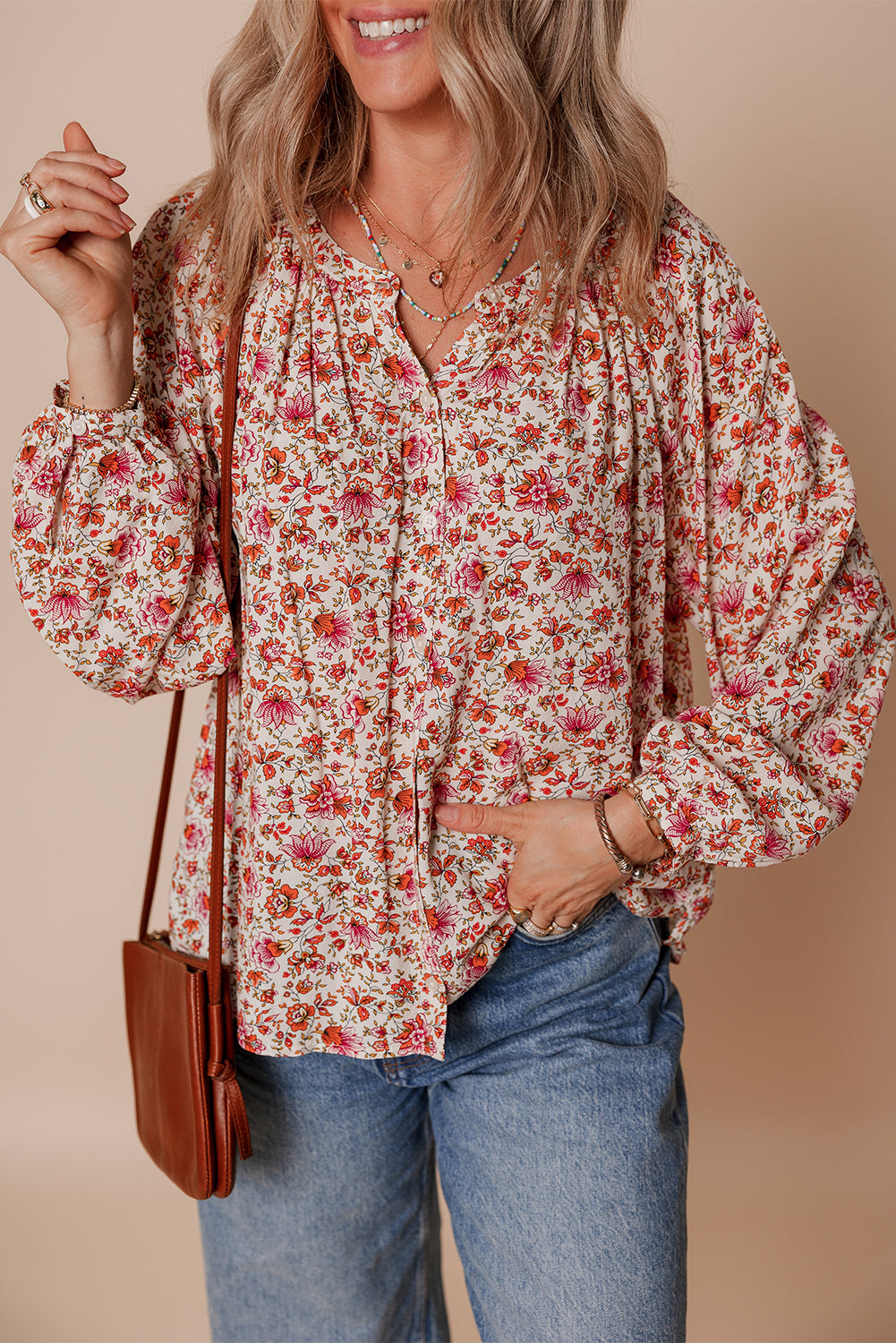 Floral print shirt 
