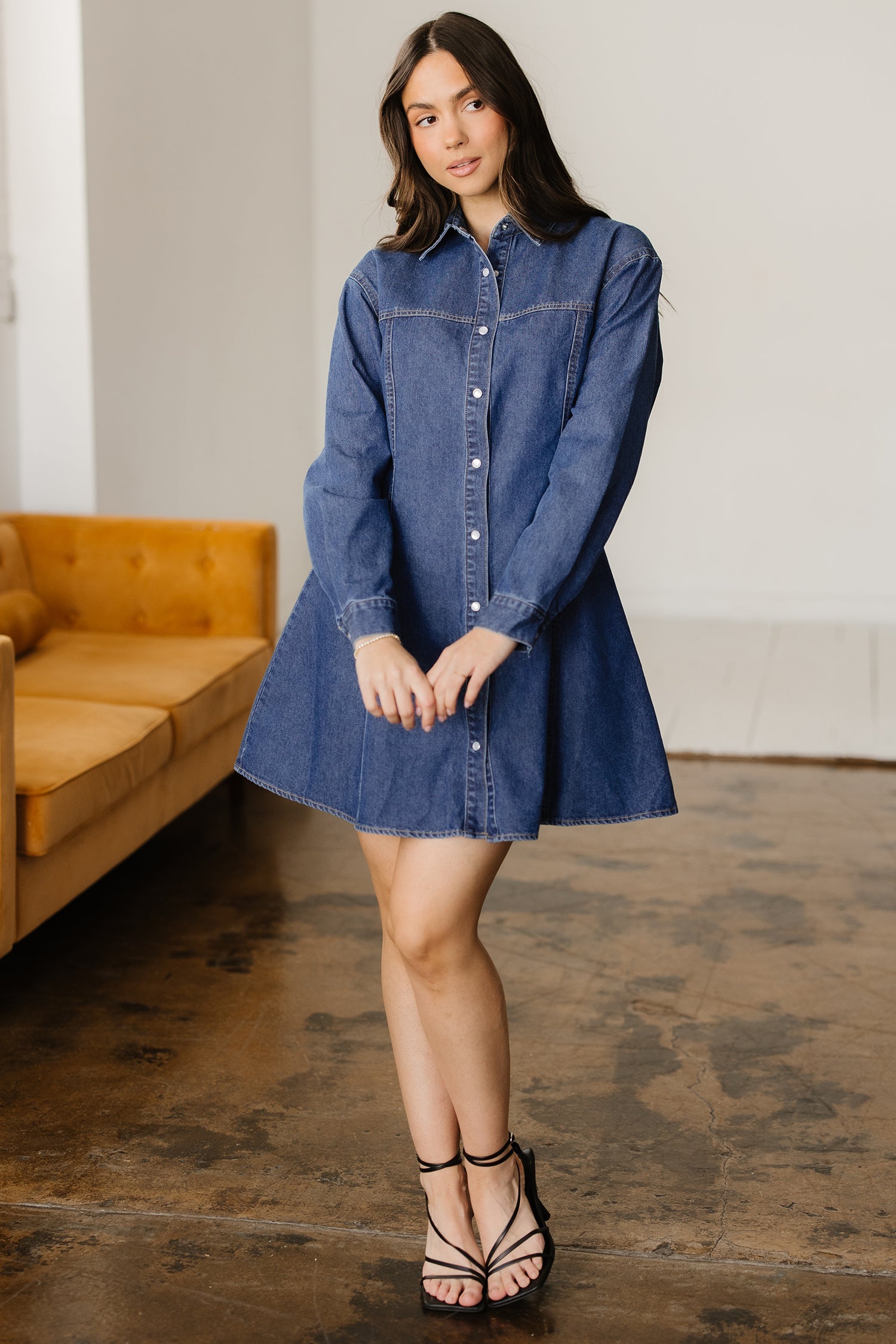 Denim shirt dress 