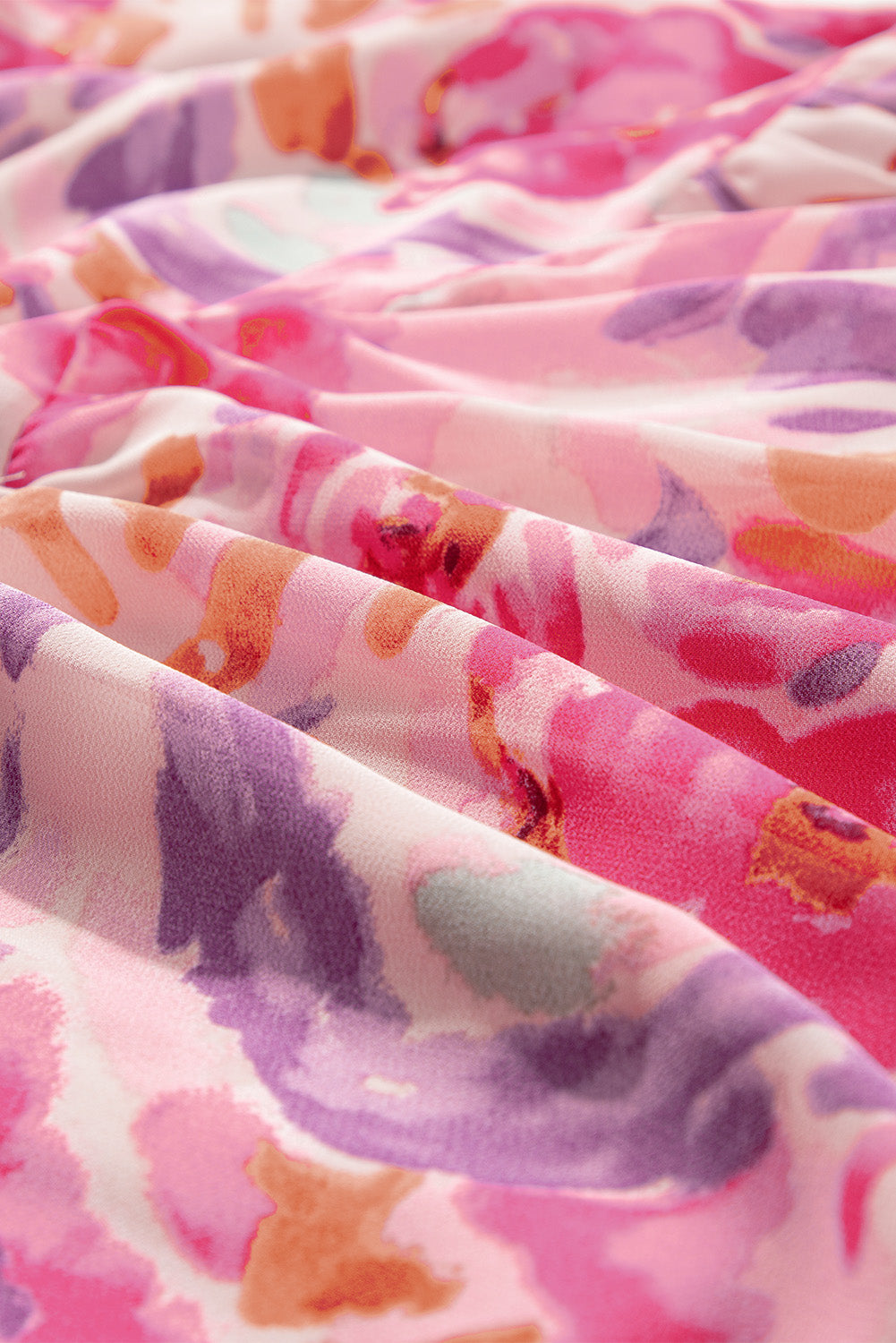 Long dress with floral print 