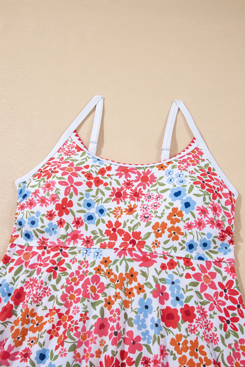 Floral print swim dress 