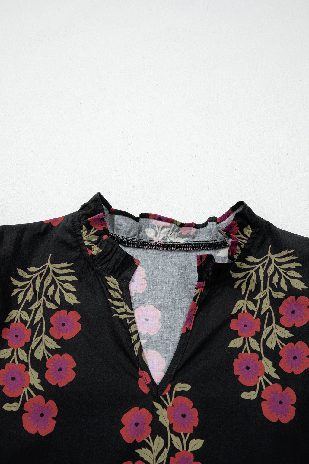 Cotton dress with floral print 