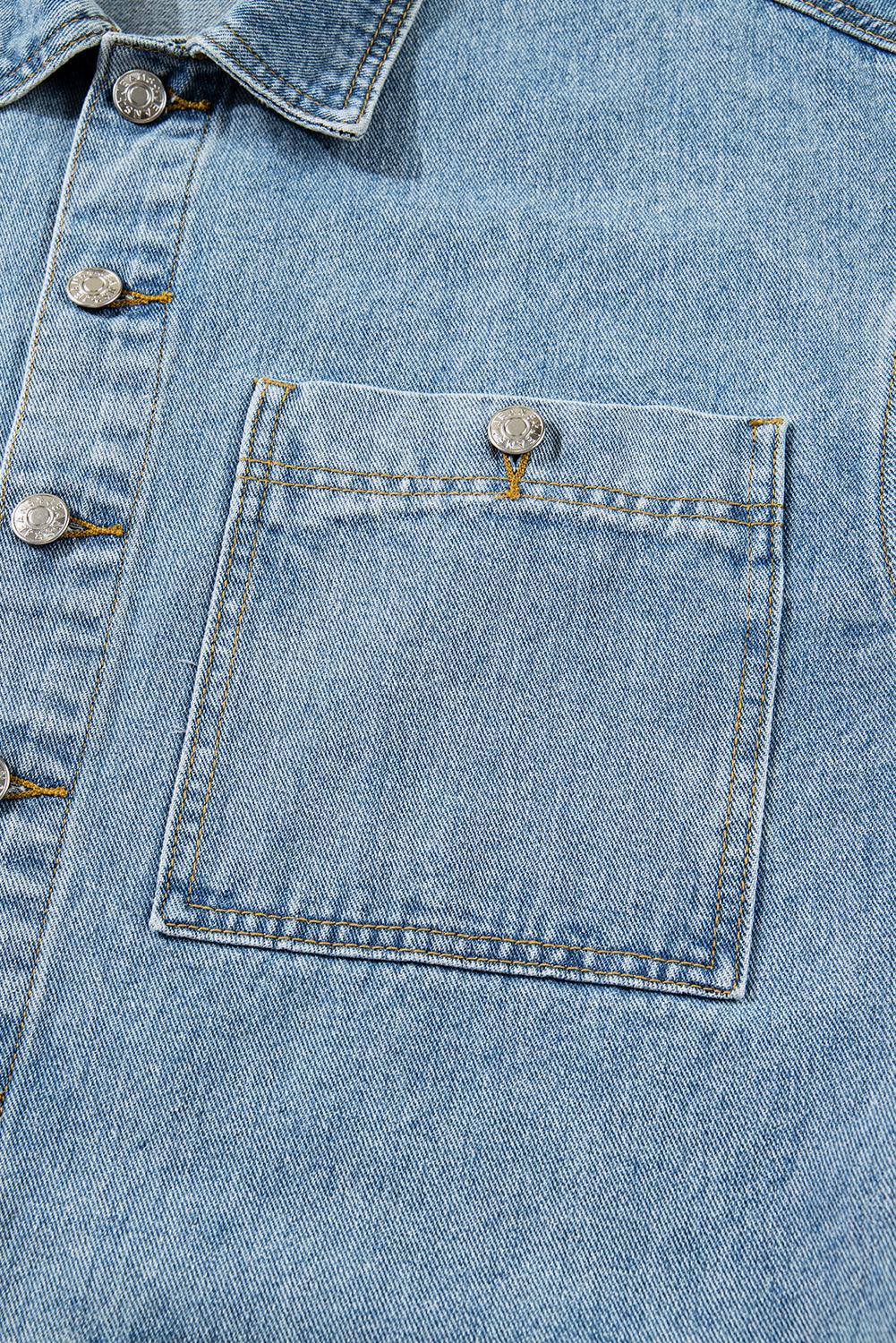 Denim jacket in blue, boyfriend style 