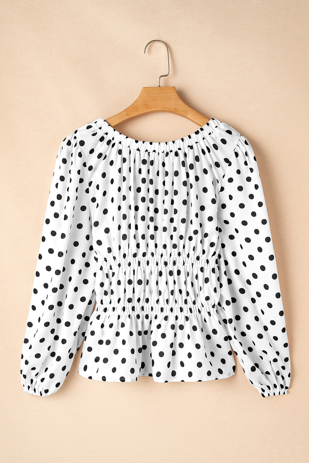 Polka dot print blouse 
