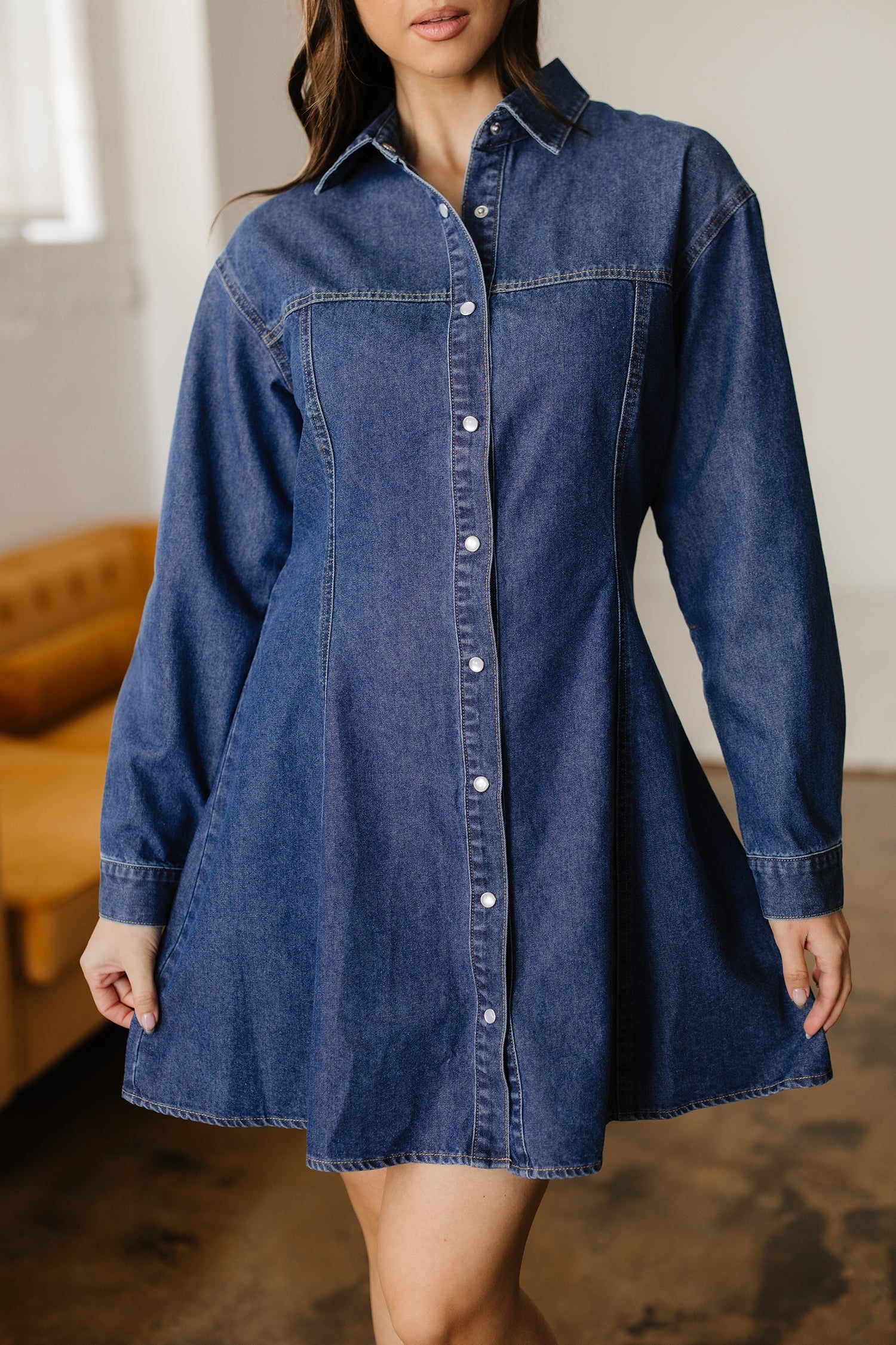 Denim shirt dress 