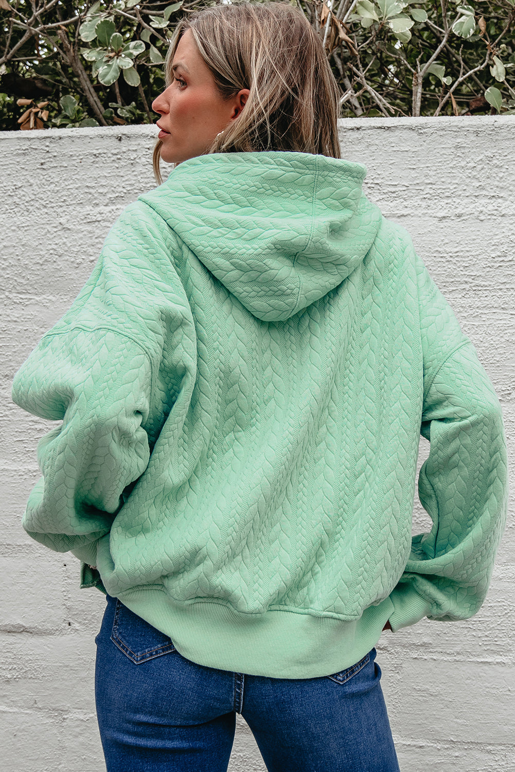 Textured hoodie 