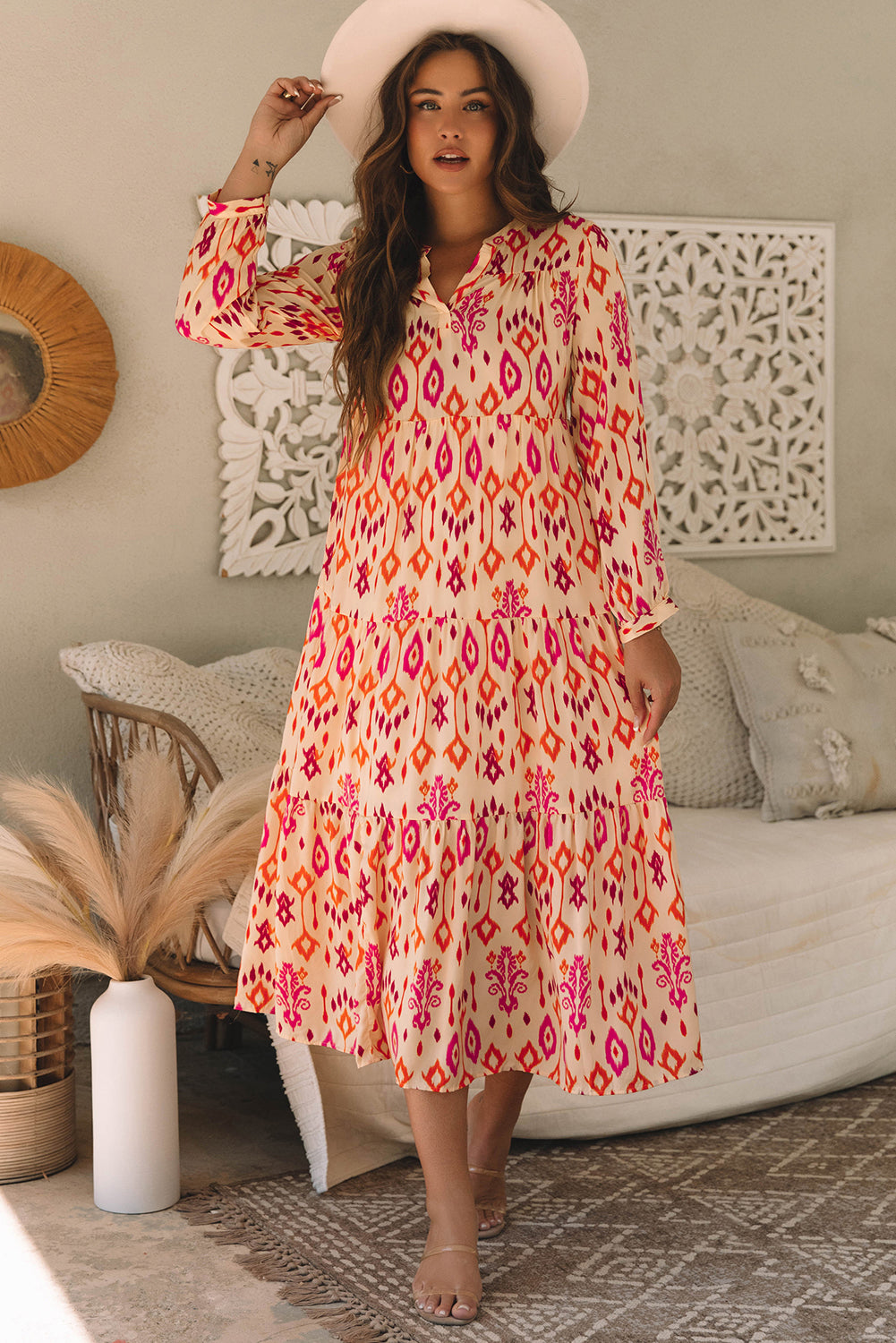 Long dress with print 