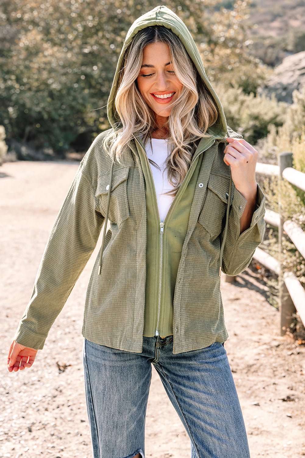 2 in 1 jacket with hood 