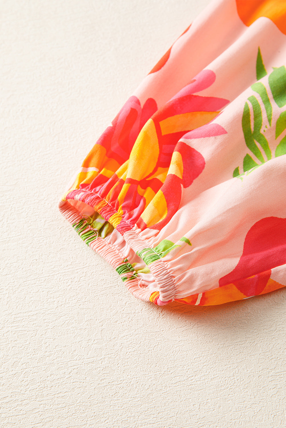 Long dress with floral print 