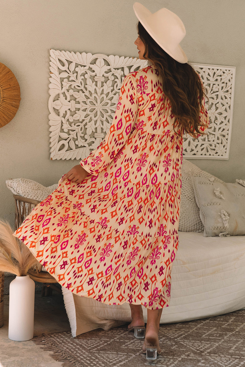 Long dress with print 